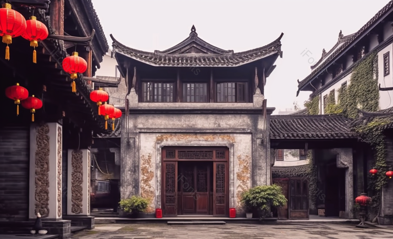 四川老成都巷子复古街道摄影图,高清,摄影图,摄影图片,图片大全,摄影图免费下载